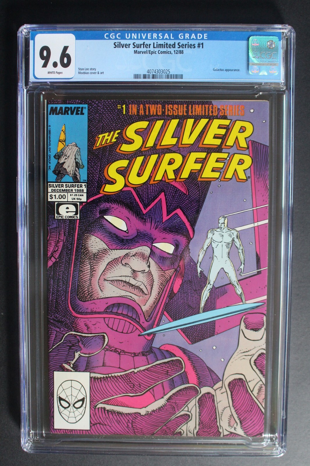 Silver Surfer Limited Series PARABLE #1 Galactus 1988 Stan