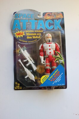 Vintage 1991 Toy Island Space Attack CROSSBONES   Voices From Space Laser Sounds