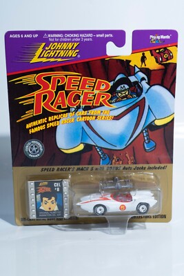 1997 Johnny Lighting COLLECTORS EDITION Speed Racer MACH 5 wAUTO JACKS Clip 8