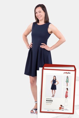 MARIE Schnittmuster von Pattydoo Damenkleid Sommerkleid Jerseykleid Damen Kleid