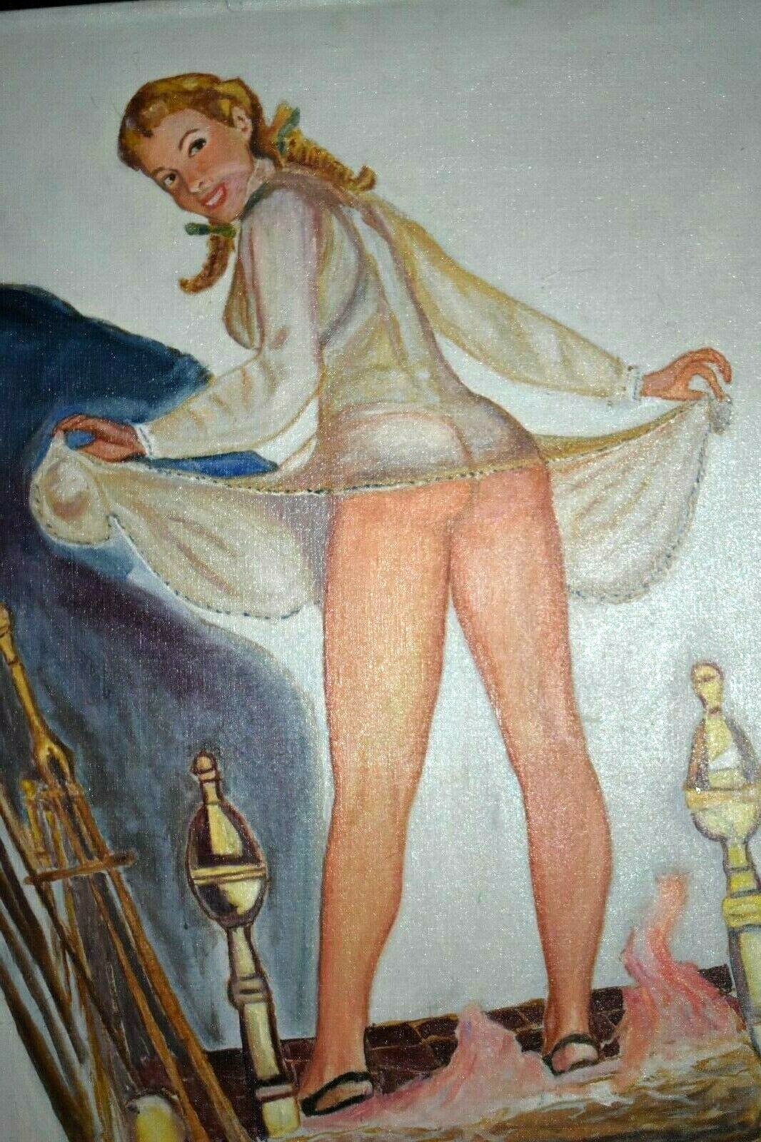 On Canvas Painting Unsigned Unframed
