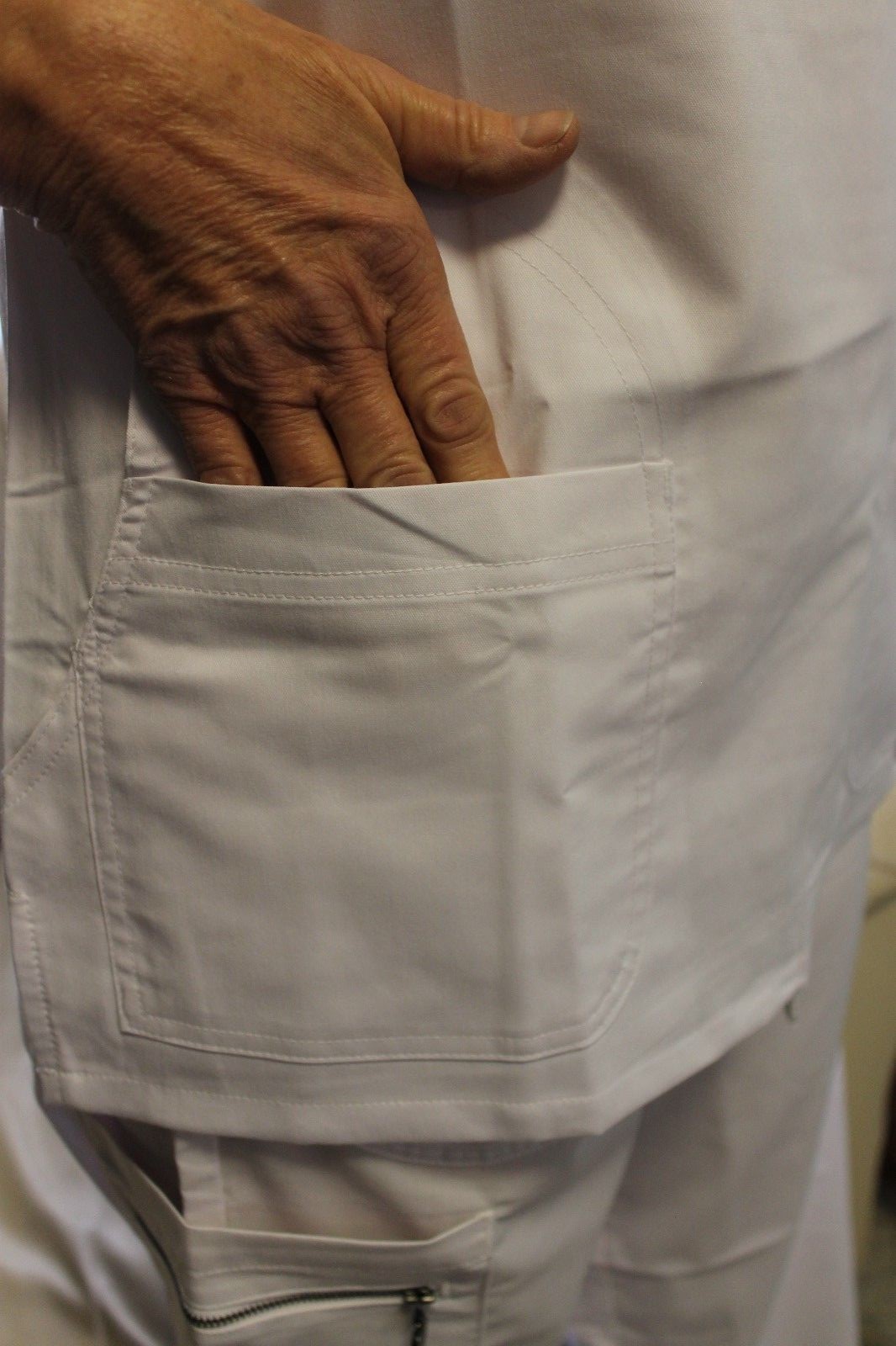 Scrub Top, White, L, Maci Top by Nurse Mates