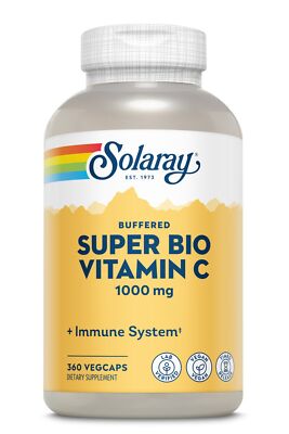 Solaray Super Bio Витамин C 1000 мг 360 растительных капсул