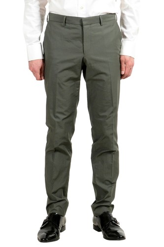 Pre-owned Hugo Boss "nastven/barns-t" Men's Gray Two Button Suit