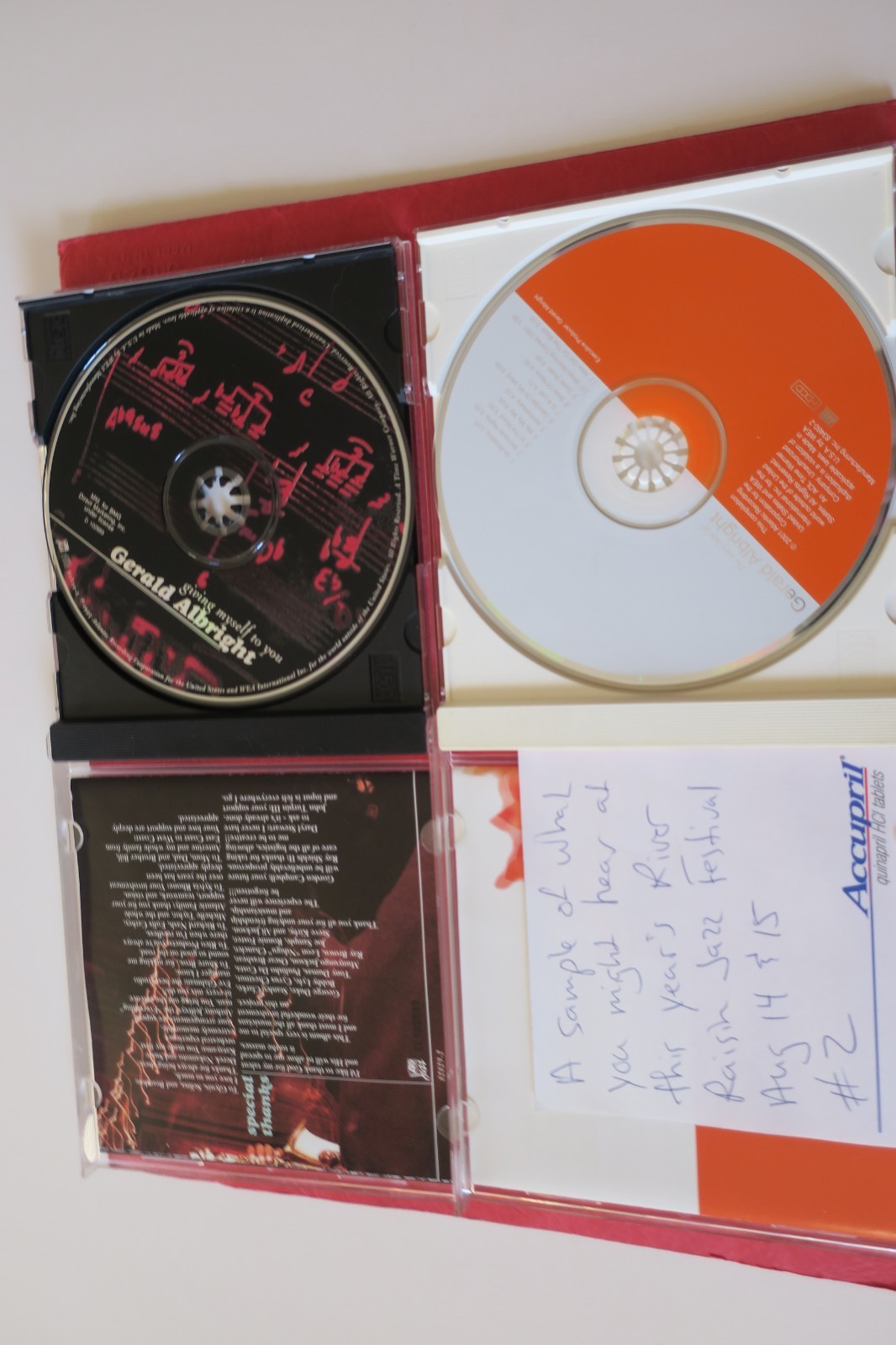 Two Gerald Albriight  Autograph CD  Plus Great Jazz Music