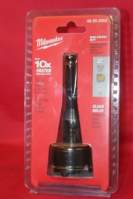 MILWAUKEE Wood Drilling Bit, 2In.Dia., Self Feed (48-25-2002)