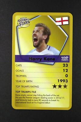 1 x info card WFS Football Harry Kane - T61