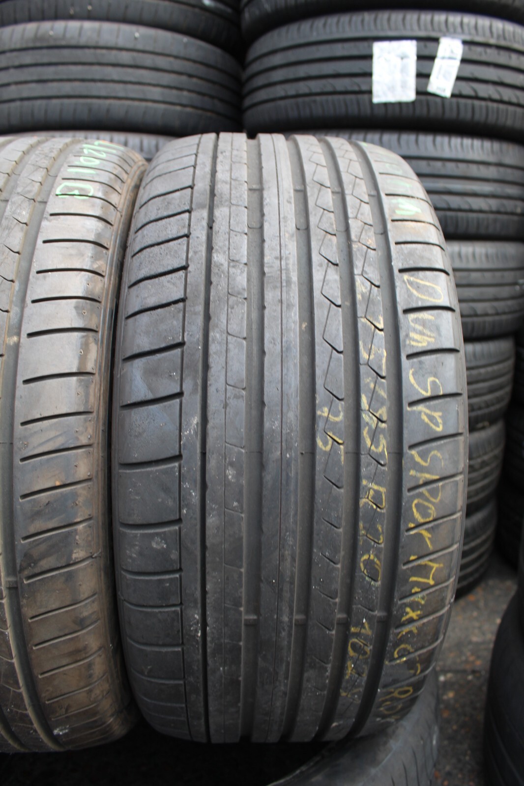 275 35 20 Dunlop, SP Sport Maxx,XL, 102Y, x2 A Pair, 6.8mm (f1_tyres) FOD L1201