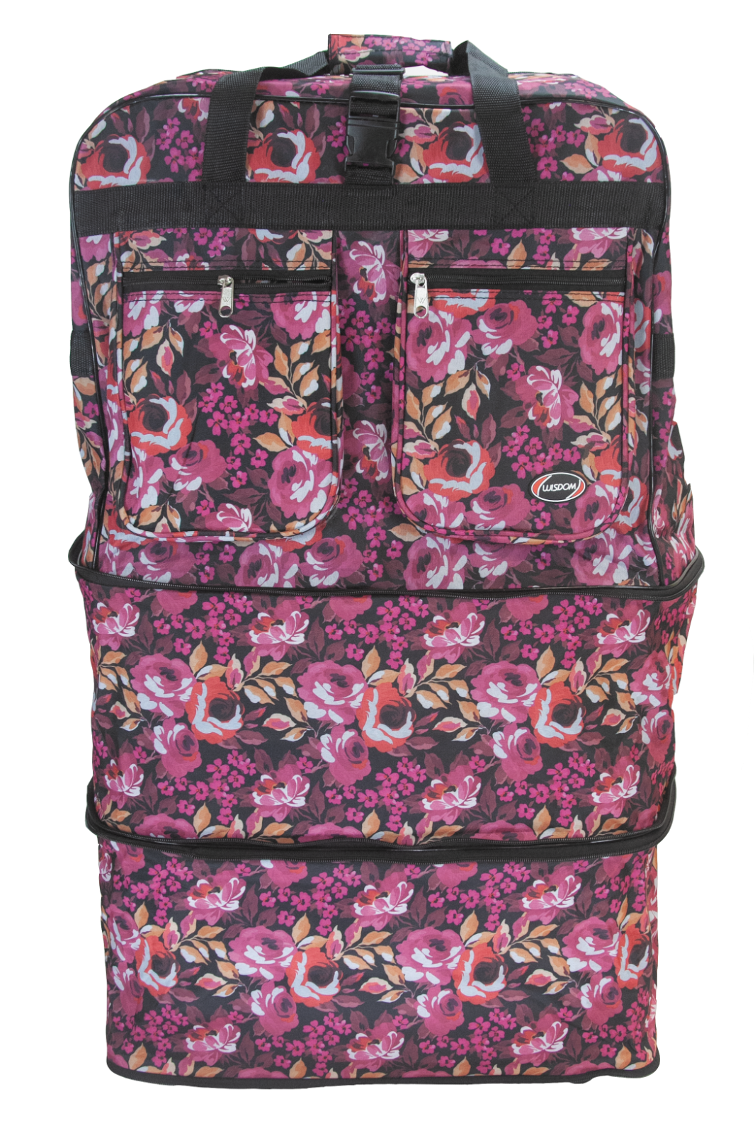 30"/36"/40" Expandable Rolling Duffel Bag Wheeled Spinner Suitcase Luggage     