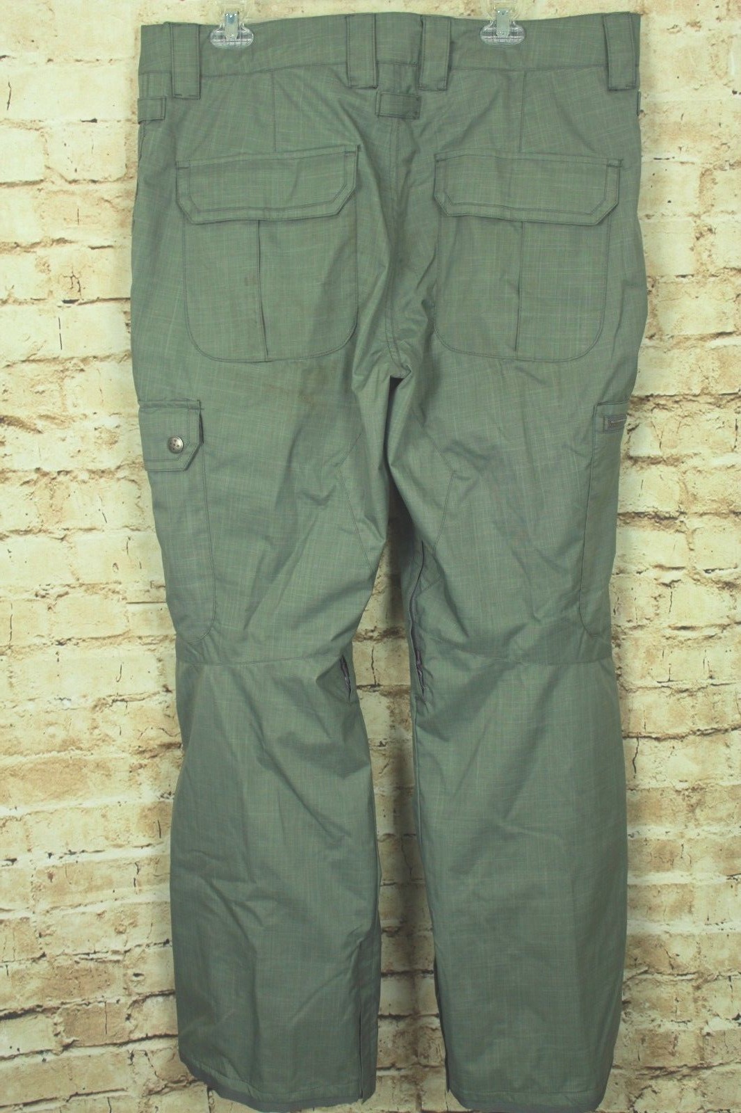 DC SHOES 15K MEN'S GRAY CROSSHATCH SNOWBOARD PANTS SIZE XL VGC!!