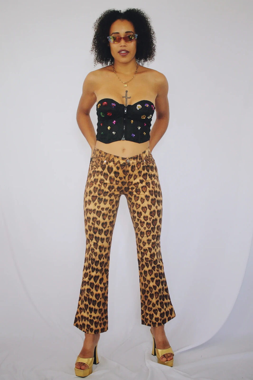 90s Y2K MOSCHINO JEANS デザイン フレアパンツ N870 90s Y2K MOSCHINO JEANS デザイン フレアパンツ N870