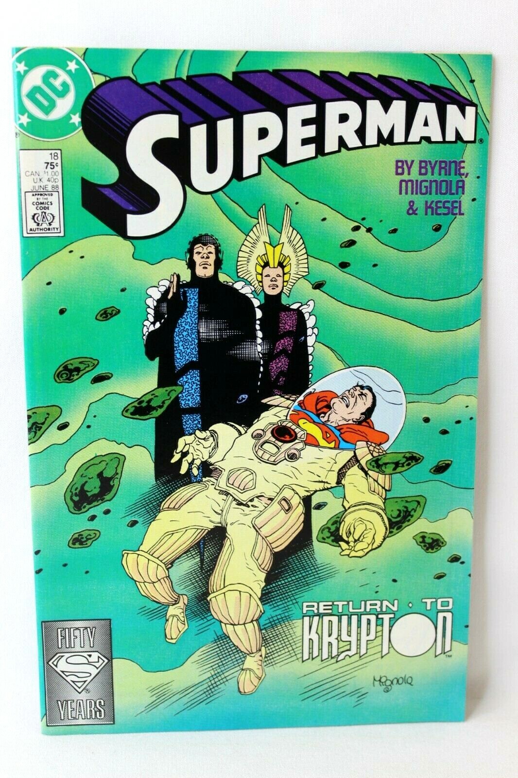 Superman #18 Return to Krypton Mike Mignola John Byrne 1988