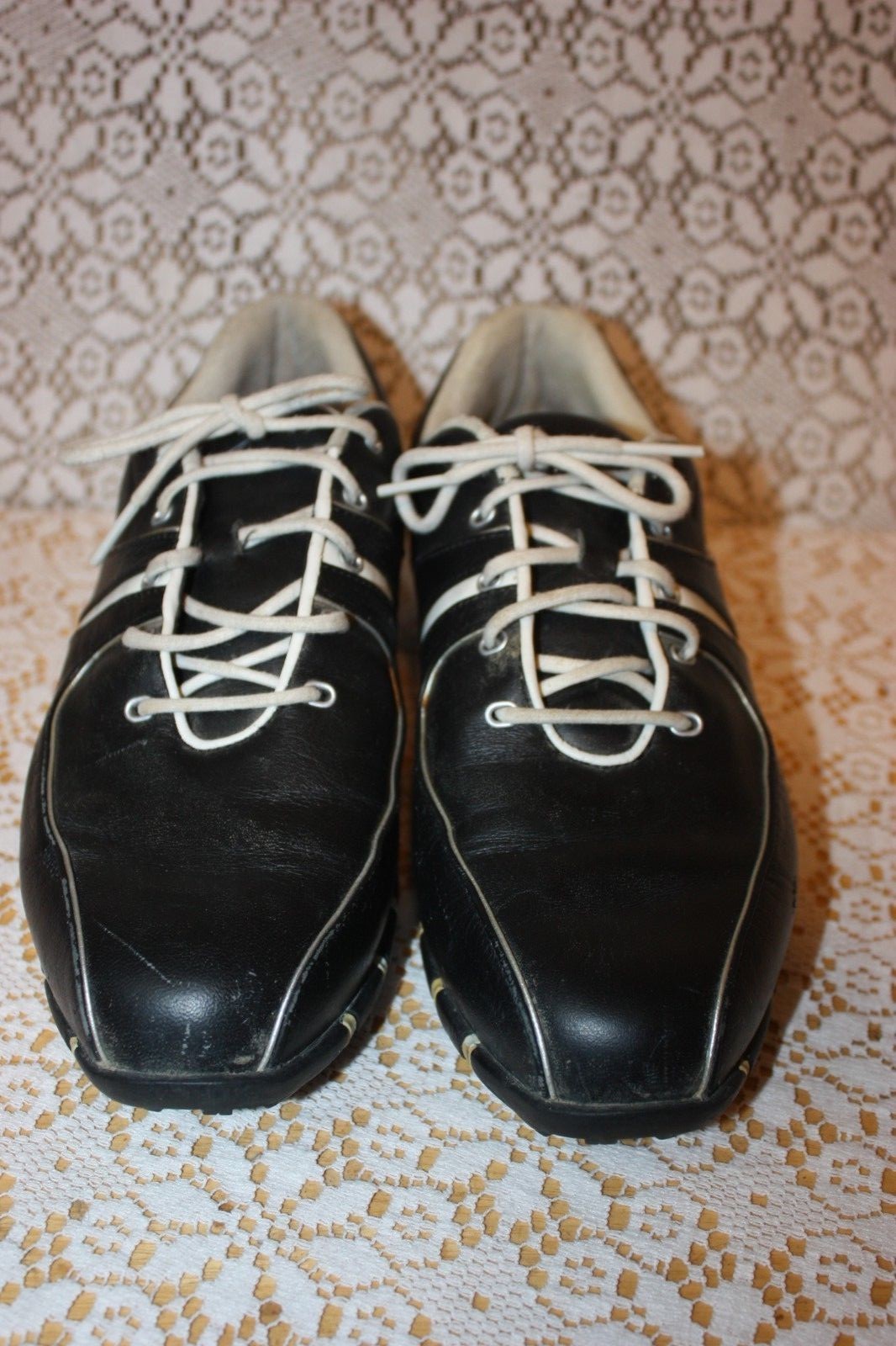 Ladies Nike Air SP55 Black Leather TAC Spikeless Golf Shoes Sz 8.5 US 314906-011