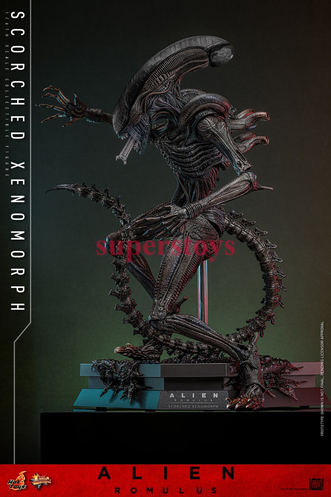 ALIEN: ROMULUS Scorched Xenomorph フィギュア Alien: Romulus Ultimate Scorched Xenomorph 7-inch Scale
