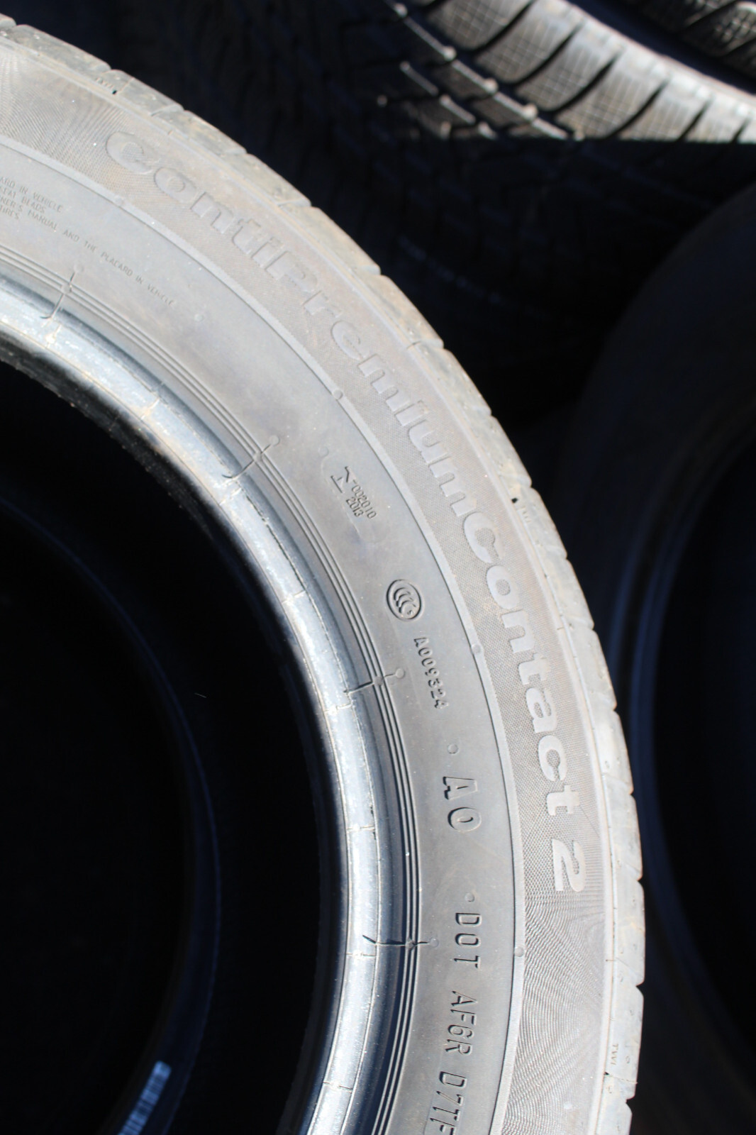 225 55 16 Continental, CPC 2, AO, 95Y, x2 A Pair 6.7mm (F1_tyres) L2727