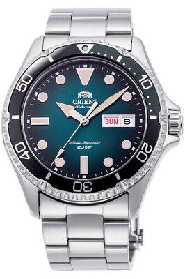 Pre-owned Orient Watch - Ra-aa0811e For Male Green In Stainless Steel