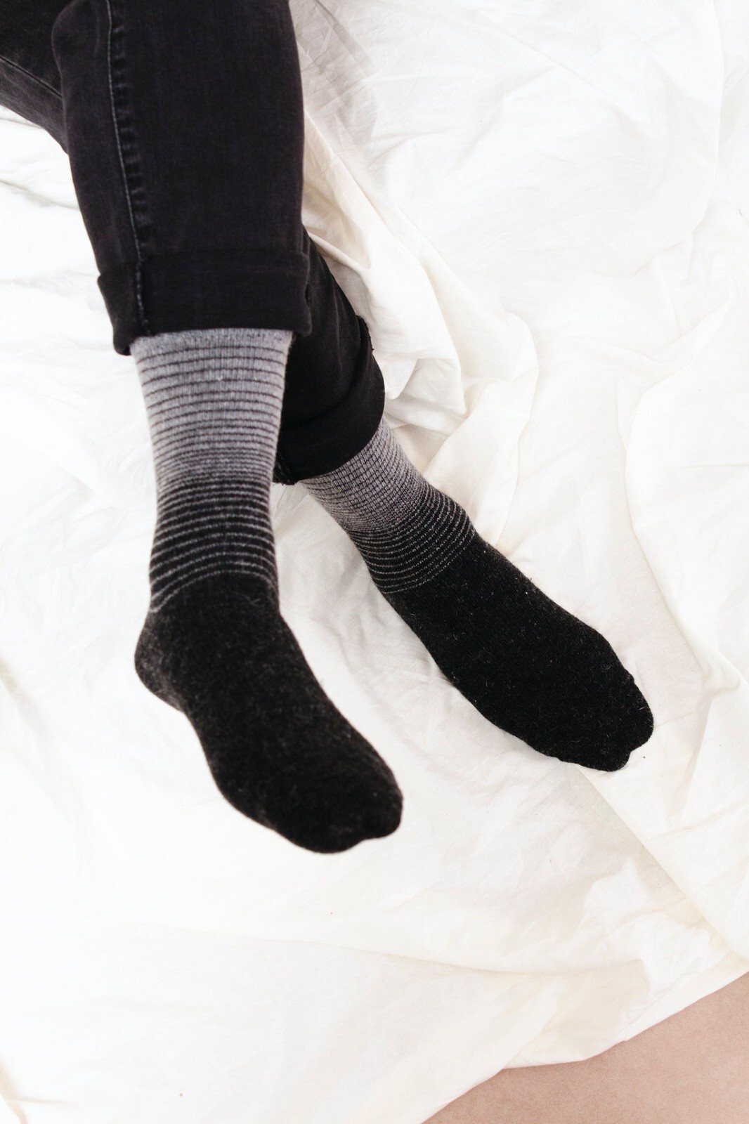 Alpaca Thermal Wool Socks for Women and Men - 2 PAIRS - Thick Knitted