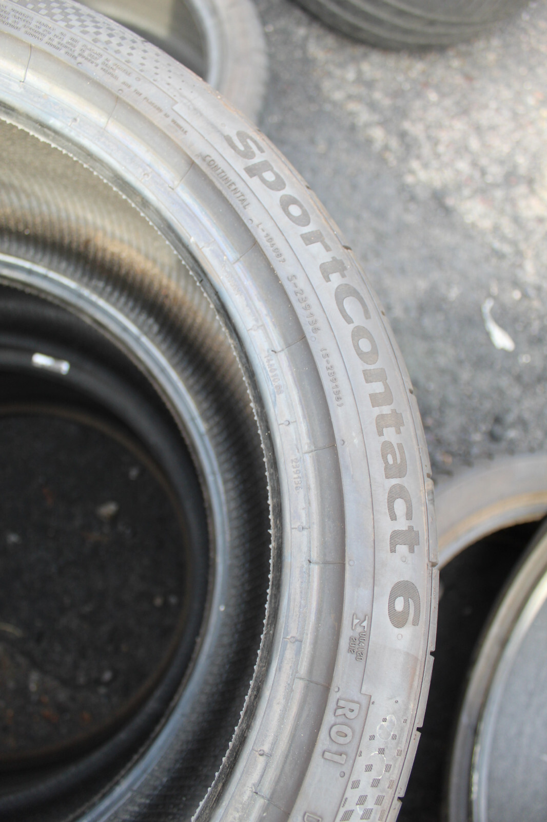 255 35 19 Continental, SC 6, XL, RO1, 96Y x2 A Pair 6.0mm (F1_tyres) FO L2849