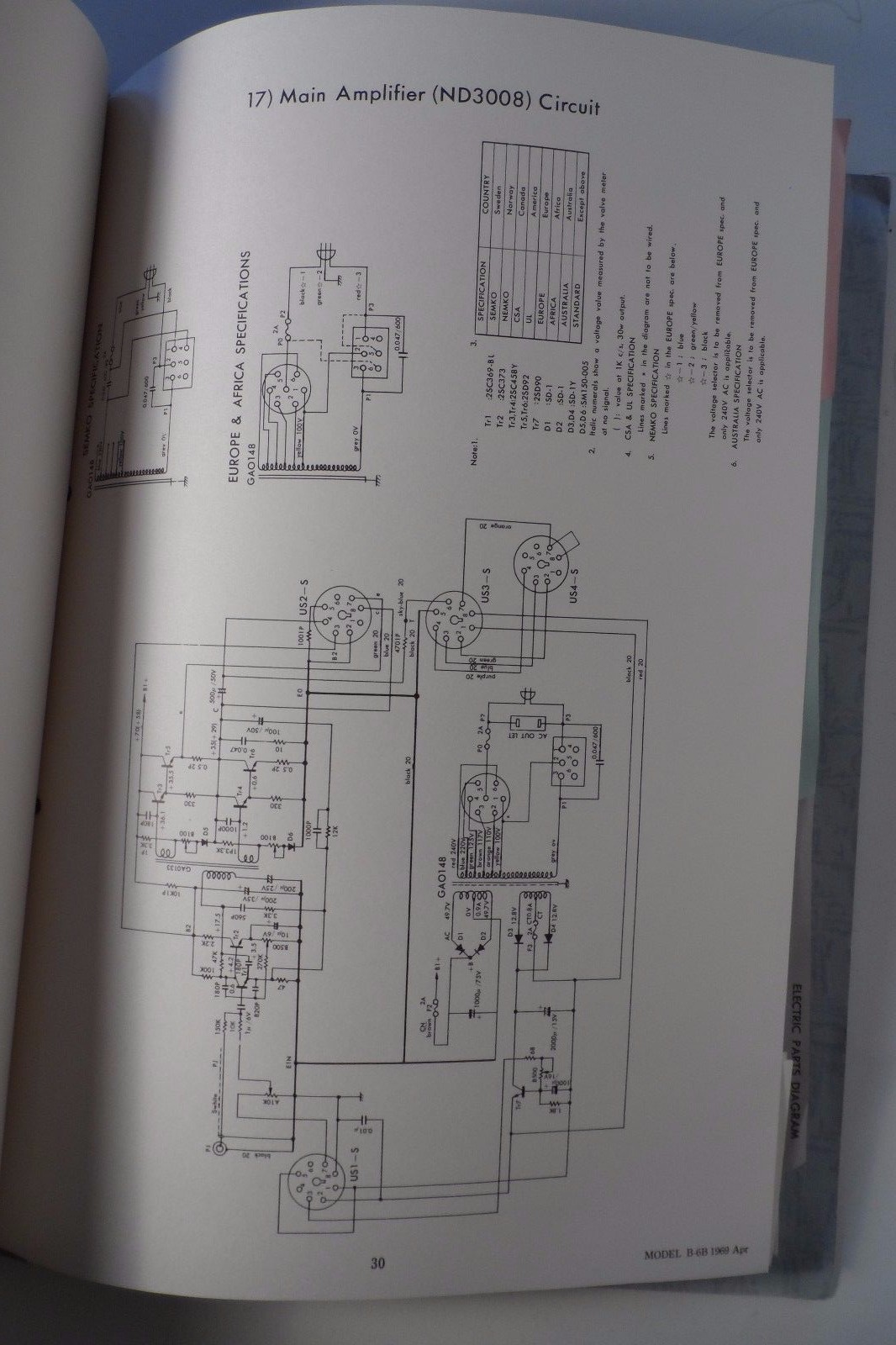 Original Yamaha Electone B-6B Service Manual