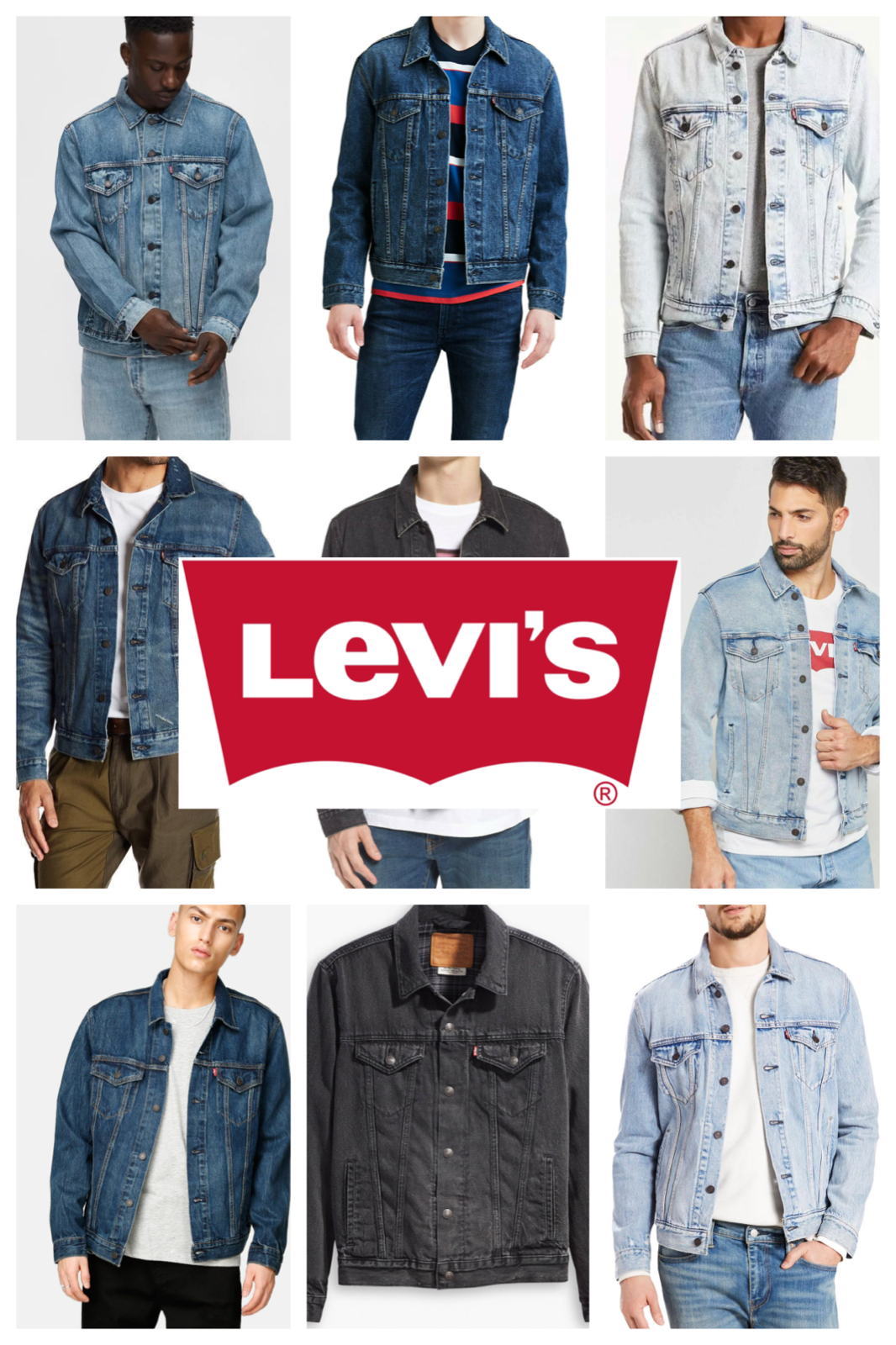 

Мужская куртка-дальнобойщик Levis Джинсовая хлопковая куртка на пуговицах Джинсовая куртка-дальнобойщик разных цветов, Levi's Trucker