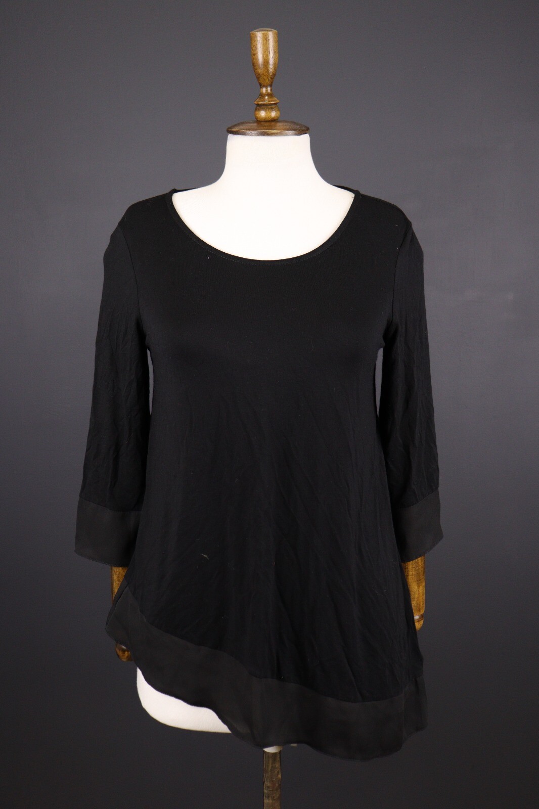 RUNDHOLZ Black Label Mesh Lagenlook 3/4 Sleeve Top Shirt RUNDHOLZ Black Label Mesh Lagenlook 3/4 Sleeve Top Shirt