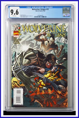 Wolverine Origins #32 CGC Graded 9.6 Marvel March 2009 White Pages Comic Book.