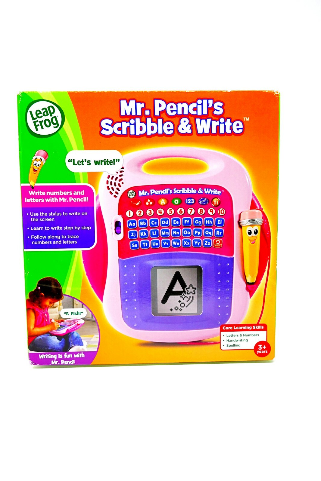 leapfrog mr pencil scribble and write pink
