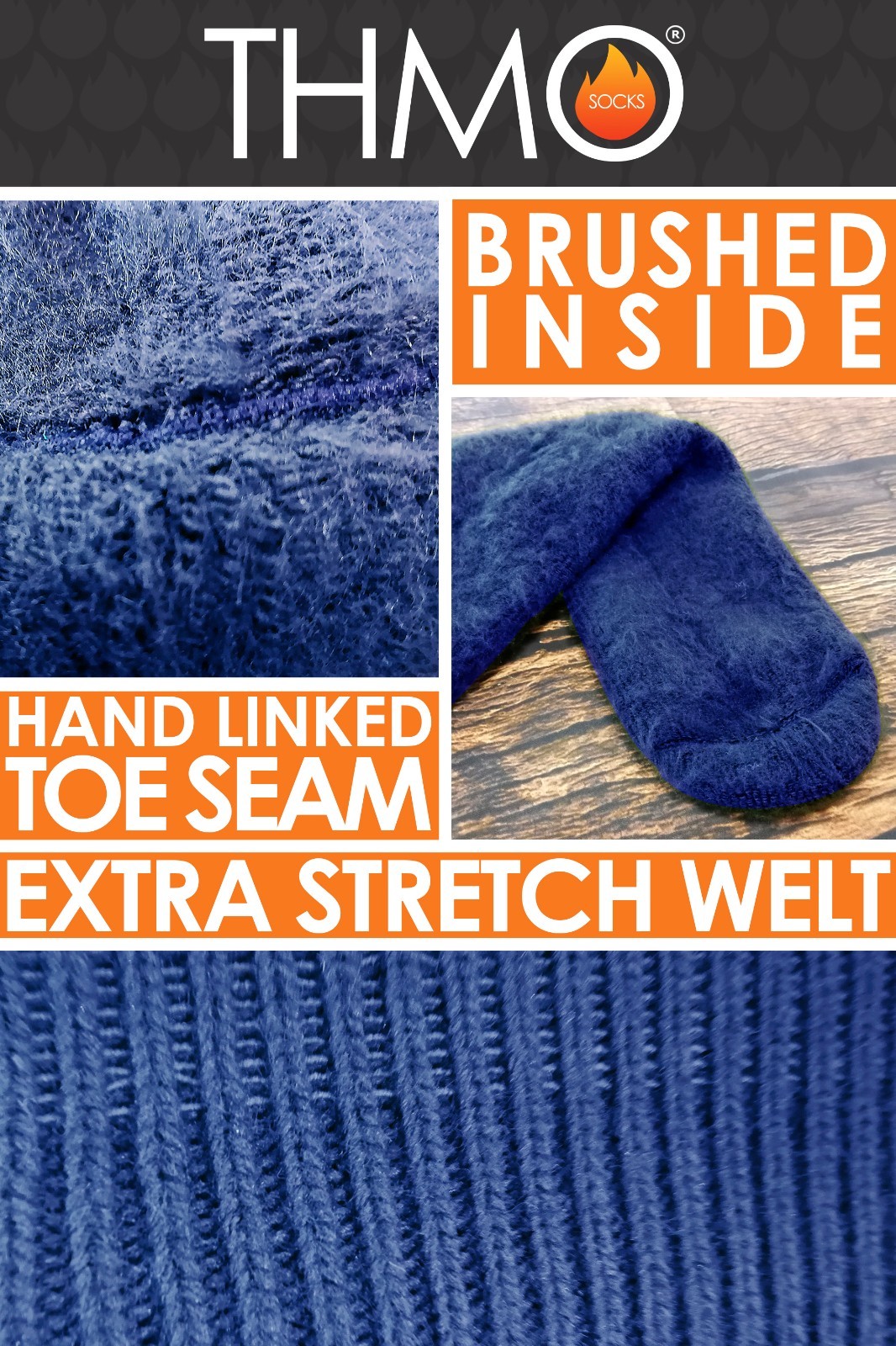 THMO - 1 Pair Ladies Thick Winter Warm Soft Top Thermal Socks