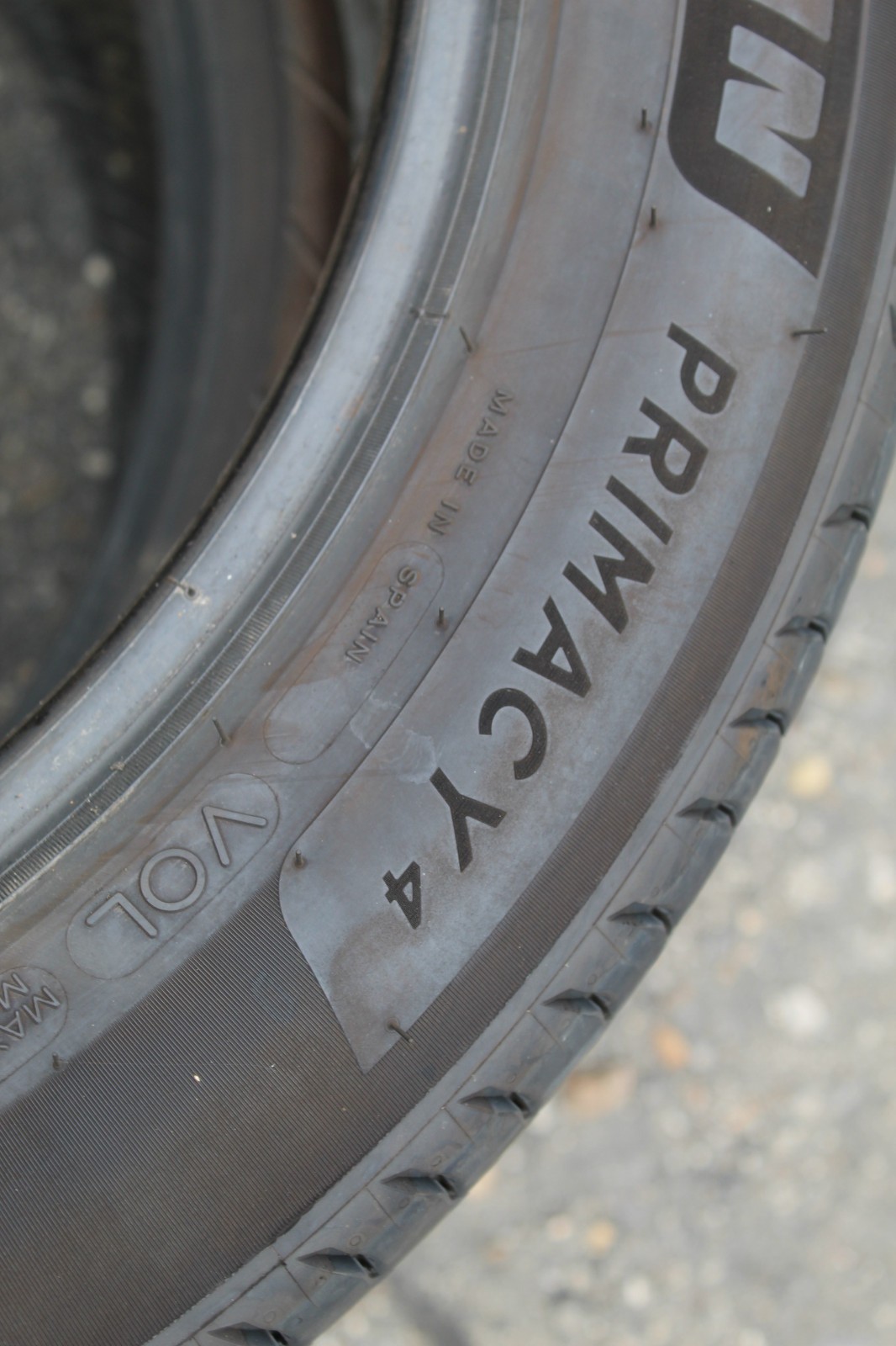 215 55 19 Michelin, Primacy 4, XL VOL 99Y, x1 Single Tyre 7.2mm (F1_tyres) L3627