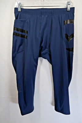 Virus Joggers Men s Size XL Blue Activewear Drawstring Stretch Workout Gym