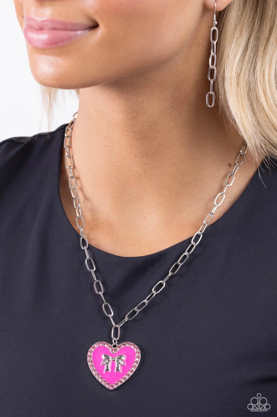 ★SENTIMENTS★ NO.535 [PINK] NECKLACE Amazon.com: Pink Diamond Necklace for Women | Pear Cut