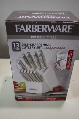 -NEW- Farberware Professional 13pc self sharpening cutlery set