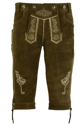 Trachtenset Oktoberfest Branded Authentic German Lederhosen Bundhosen Full Dress