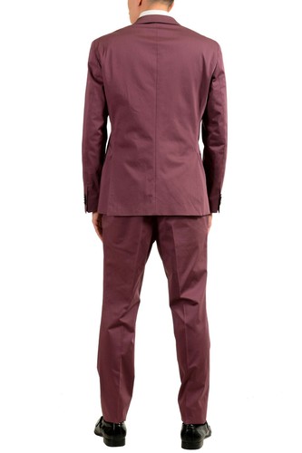 Pre-owned Hugo Boss "reyno3/wave1" Men's Purple Two Button Suit