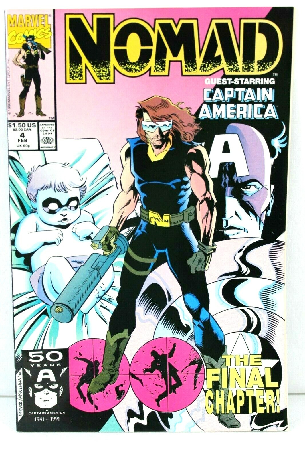 Nomad #4 Starring Captain America 1991 Comic Marvel Comics