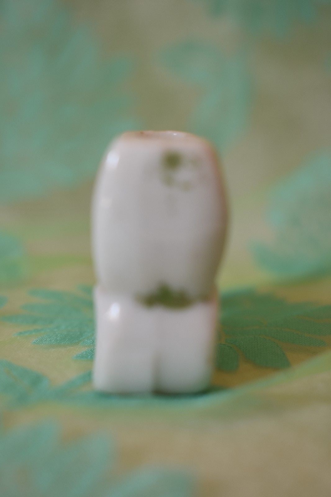 Horse and Covered Wagon Mini Toothpick holder Japan Marked over 1 inch tall