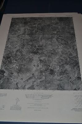 1940's Army topo map Bordley Kentucky -Sheet 3459 III SE