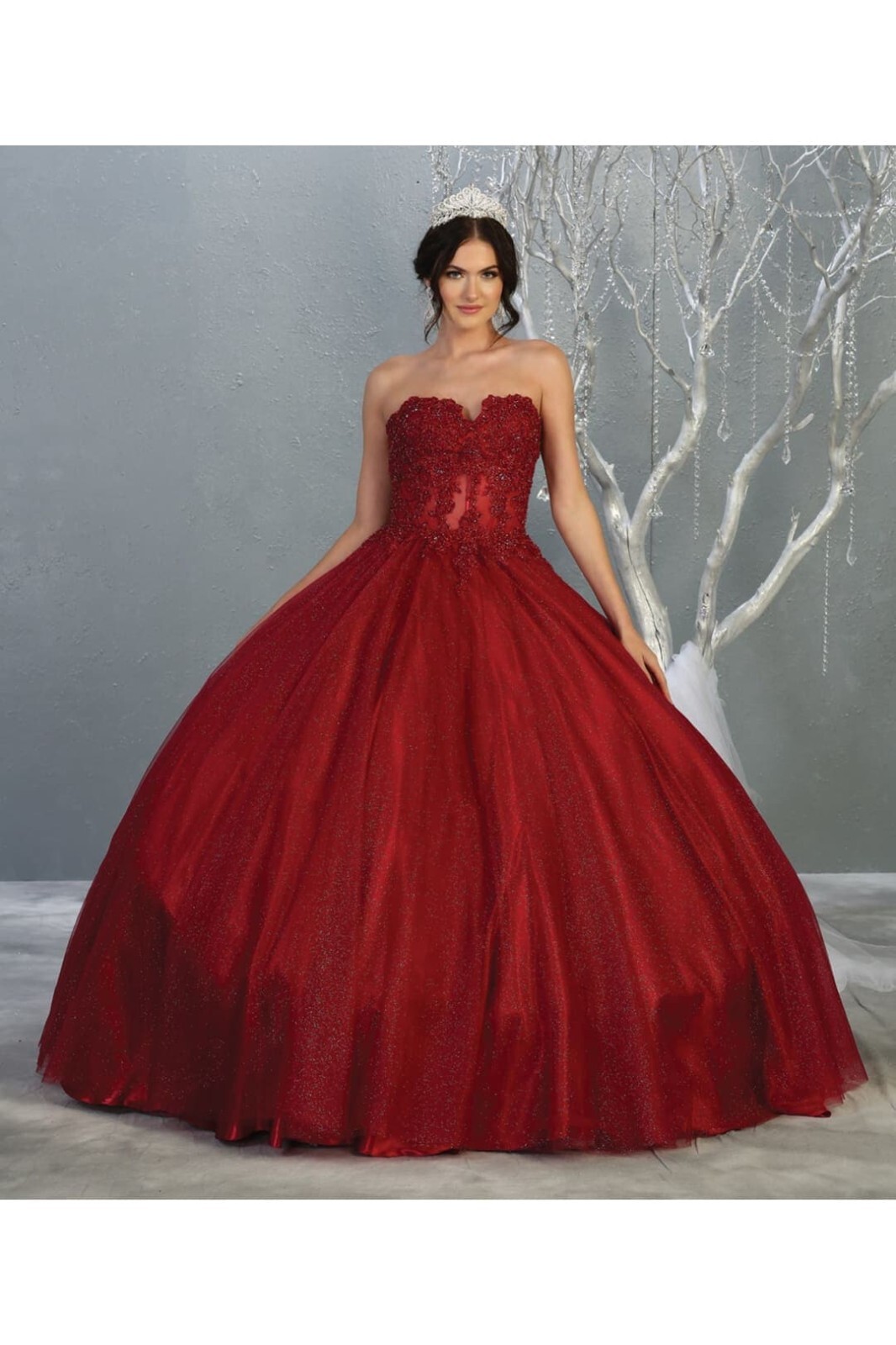 Pre-owned Designer Sweet 16/15 Ball Gown And Plus Size In Burgundy, Blush, Mauve, Navy Blue, Hunter Green, Royal Blue