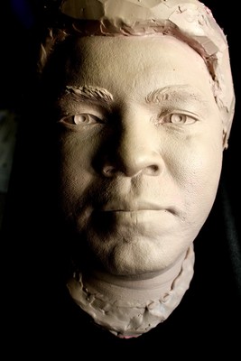 +FIRST `#1     MUHAMMAD ALI 1986  LIFE  HEAD CASTING  by NOLL in 1986