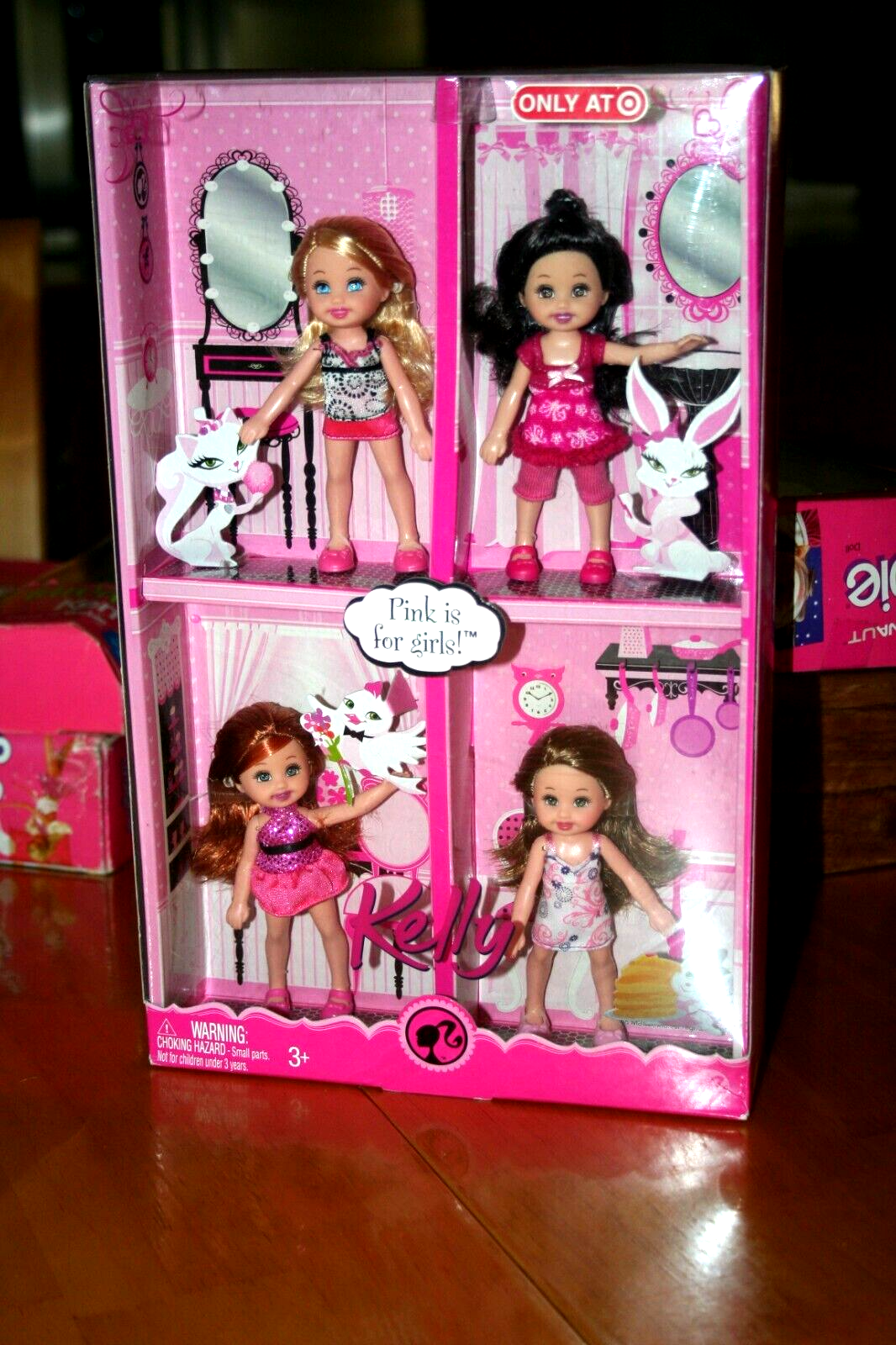 2008 Target Exclusive Barbie KELLY PINK IS FOR GIRLS Set-New