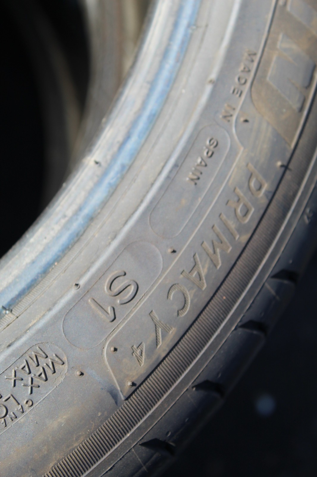 225 45 17 Micheli, Primacy 4, XL, 94V, x2 A Pair 5.2mm (F1_tyres) L3725