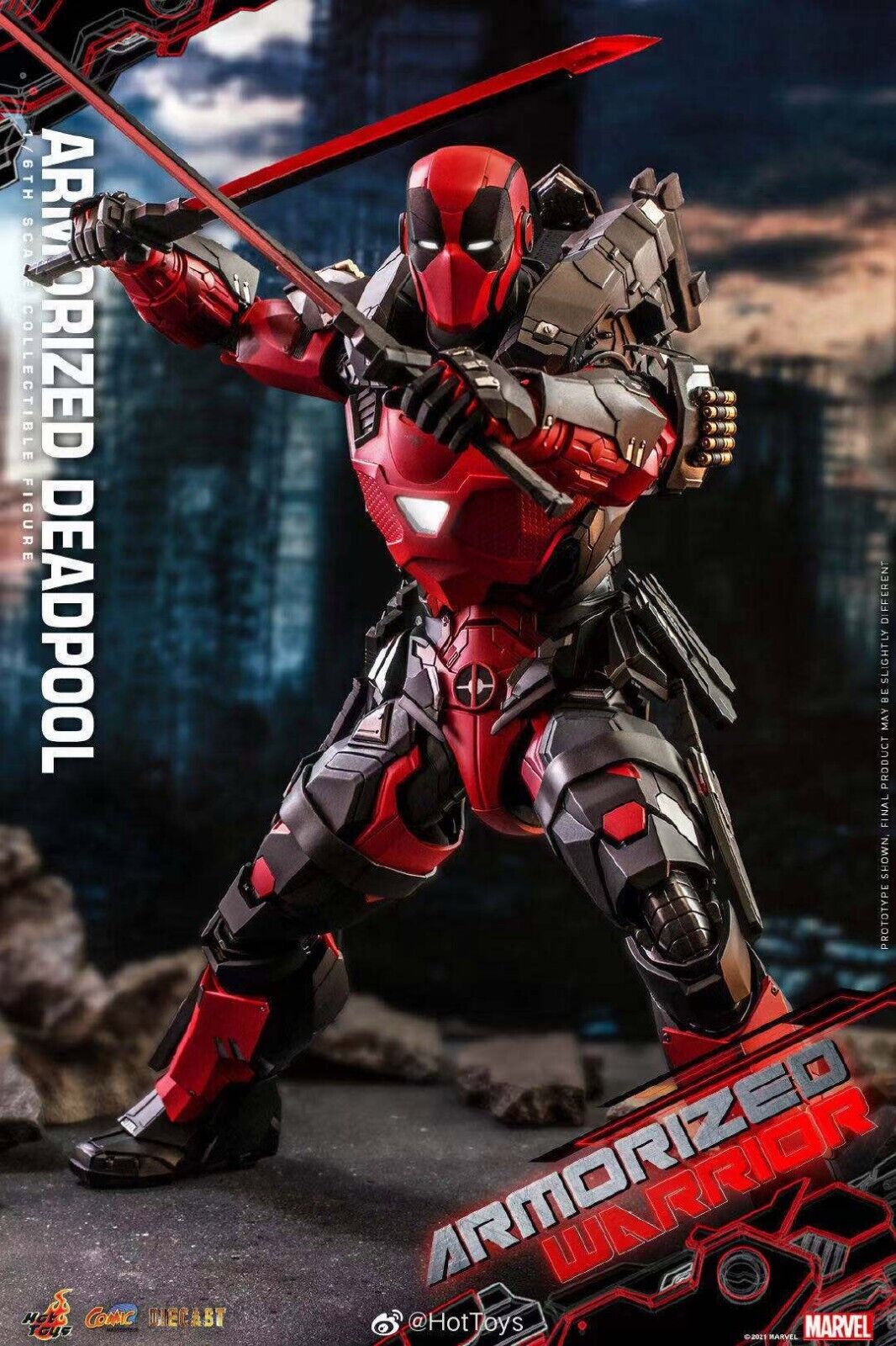 インポート・海外人気ブランド Armored Alloy CMS09D42 1/6 HT HOTTOYS Deadpool Figure Action アメコミ