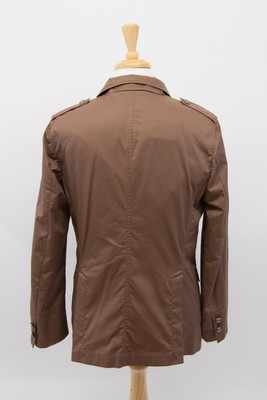 Pre-owned Brunello Cucinelli Nwt$3095  Mens Safari Jacket W/ Logo Buttons Size 48/38us A196 In Brown (please Refer To Note Below)