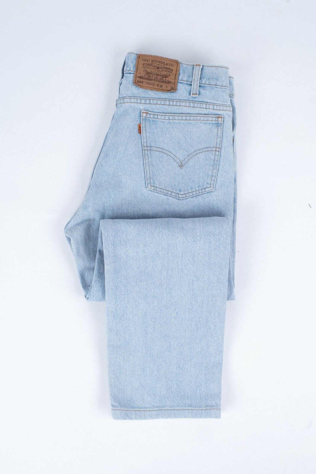 Levi's 505 Orange Tab Vintage Light Blue Jeans, W34/L28 | eBay Levi's 505 Orange Tab Vintage Light Blue Jeans, W34/L28 | eBay