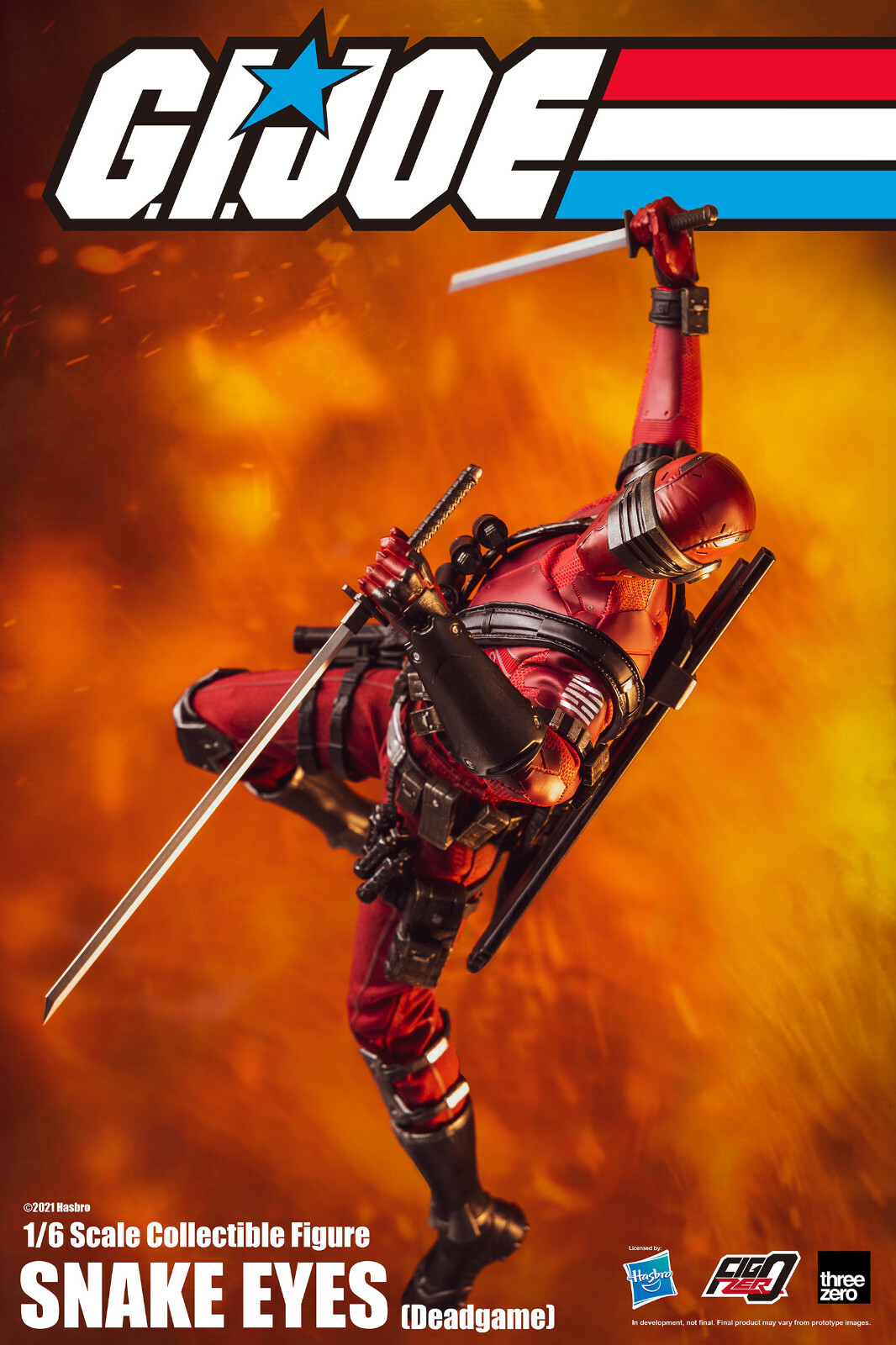 1/6 G.I. JOE SNAKE EYES RED 12-INCH FIGURE SCARLET DRAGON 1/6 G.I. JOE SNAKE EYES RED 12-INCH FIGURE SCARLET DRAGON
