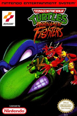TMNT Tournament Fighters NES Box Art POSTER Multiple Sizes 11x17-24x36