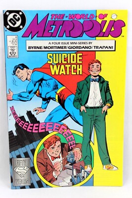 World of Metropolis #4 of 4 Suicide Watch John Byrne 1988 Comic DC Comics F+
