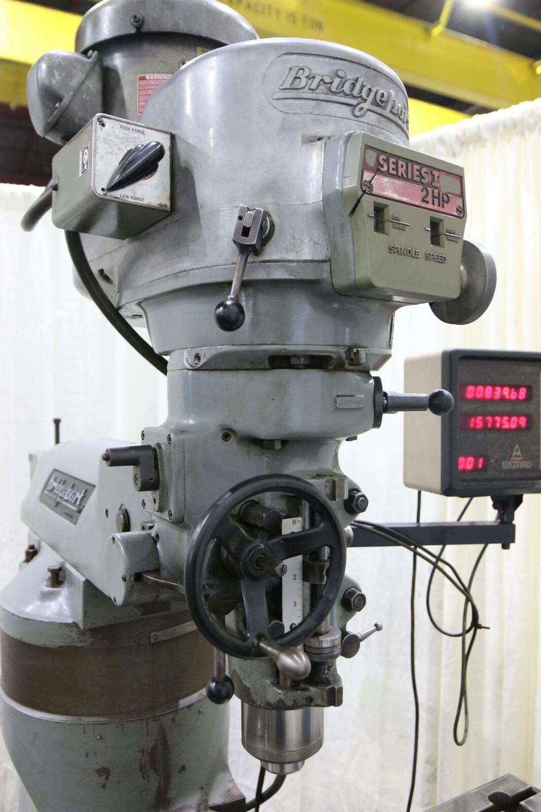 2 HP BRIDGEPORT SERIES I VERTICAL KNEE MILL: YODER #71017