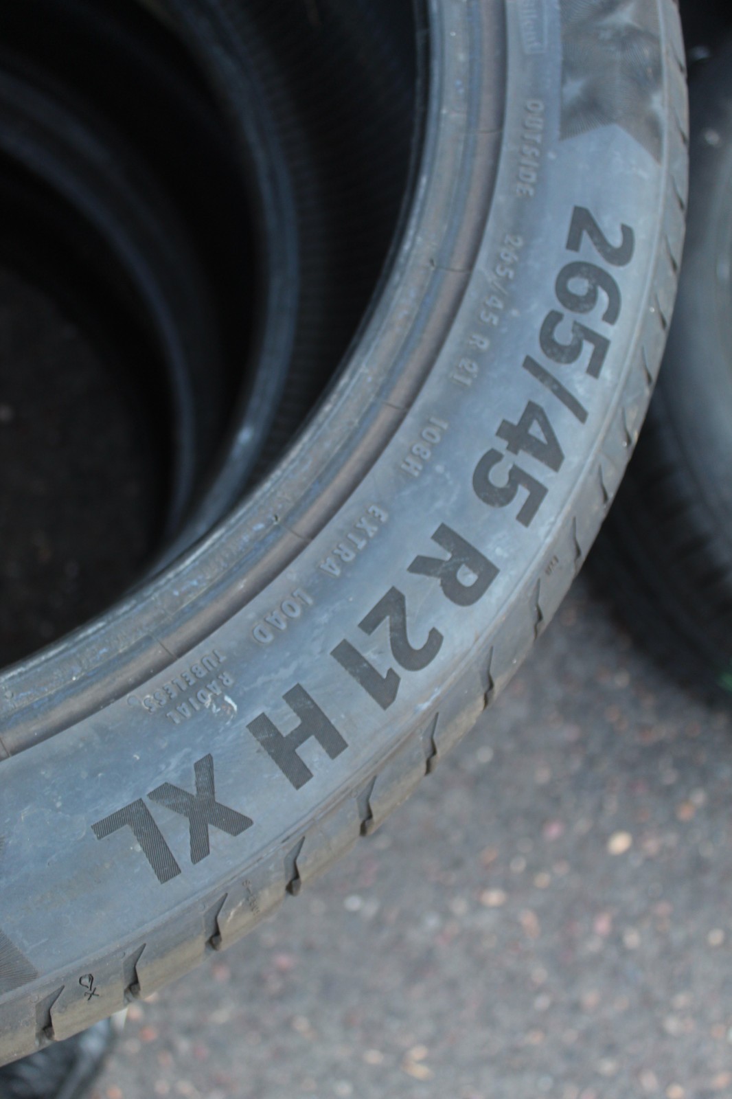 265 45 21 Continental, PC 6, XL, AO, 108H, x2 A Pair 6.5mm (F1_tyres) FO L3746