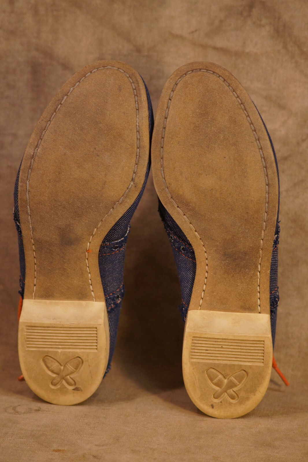 Vintage 1950's-60's Beebe Denim Woman's Bowling Shoes Size 7 RETRO!
